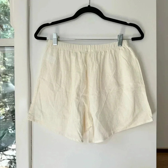 NWT Eterne Dylan Boxer Shorts Cotton Lightweight in Ivory White Medium - Picture 9 of 12